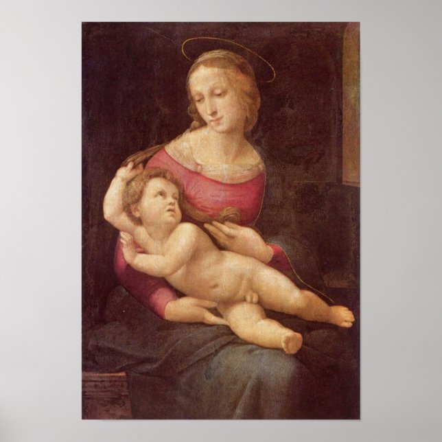 Virgin (Bridgewater Madonna) av Raphael Poster (Framsidan)