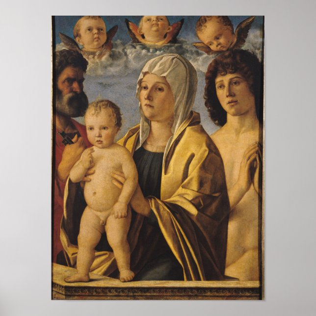 Virgin & Child med St. Peter & St. Poster (Framsidan)