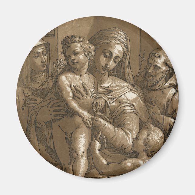 Virgin-, Child- och Saints-magneter Magnet (Framsidan)