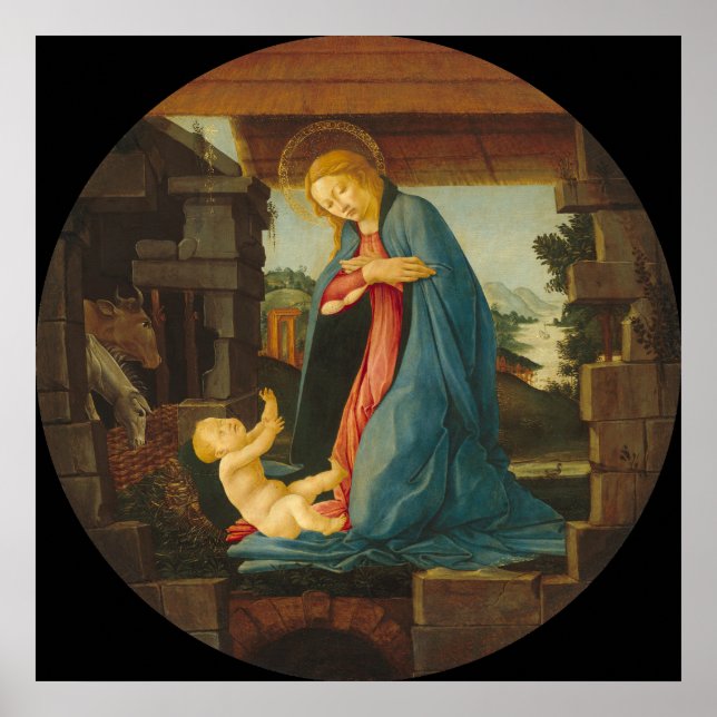 Virgin & Child - Sandro Botticelli Fine Art Poster (Framsidan)