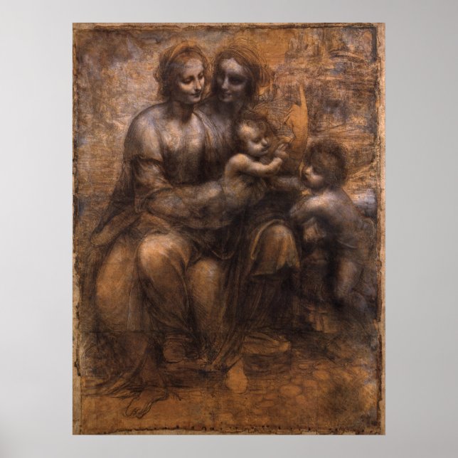Virgin, Child, St. Anne, St. John the Baptist Poster (Framsidan)