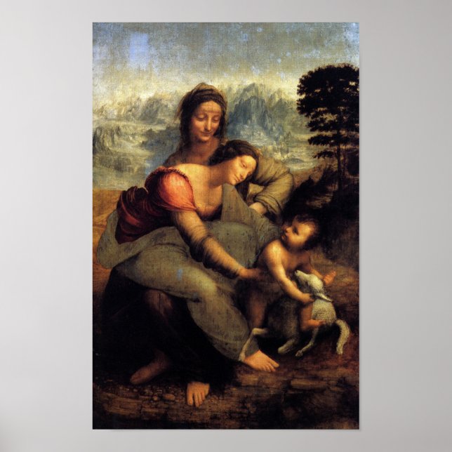 Virgin & Child w/ St.Anne & Lamb Poster (Framsidan)