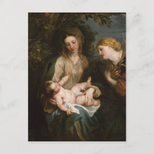 Virgin & Child with Saint Catherine of Alexandria Vykort
