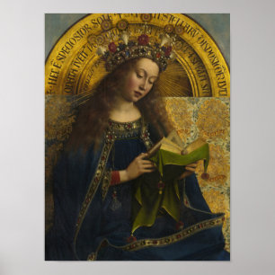 Virgin Enthroned, Gent Altarpart Poster
