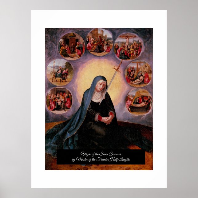 Virgin från de sju sorrows poster (Framsidan)