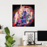 Virgin från Gustav Klimt Poster<br><div class="desc">Vintagen Virgin ( Die Jungfrau ),  målad av Gustav Klimt,  1913,  olja på canvas. Detta är en trogen fotografisk återgivning av ett konstverk från fantastisk i samlingen av nationalgalleriet Prag.</div>