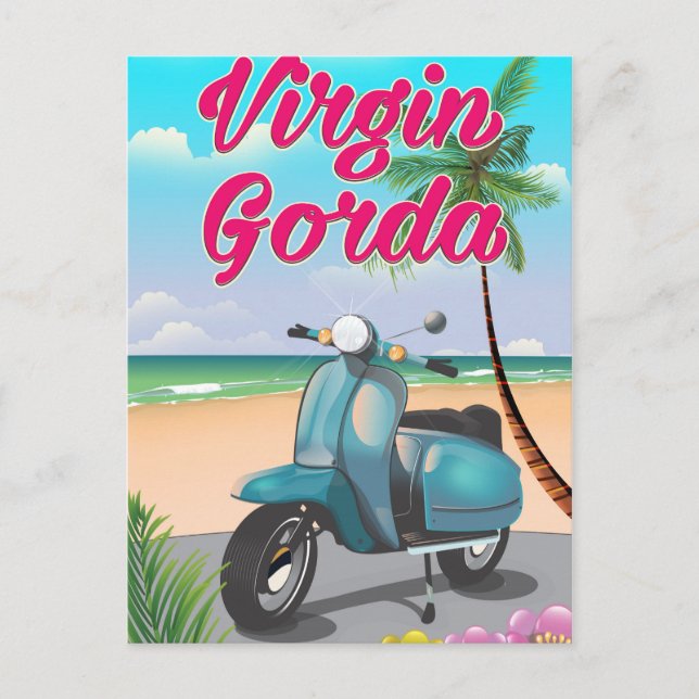 Virgin Gorda Brittiska jungfruöarna Vykort (Framsida)