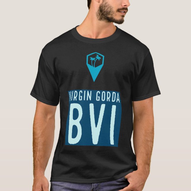 Virgin Gorda Bvi T Shirt (Framsida)