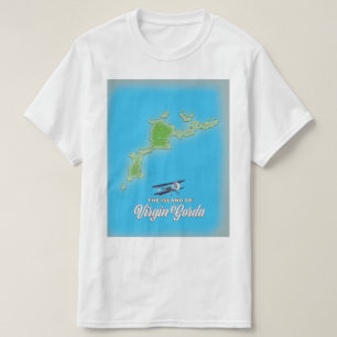 Virgin Gorda Karta T Shirt