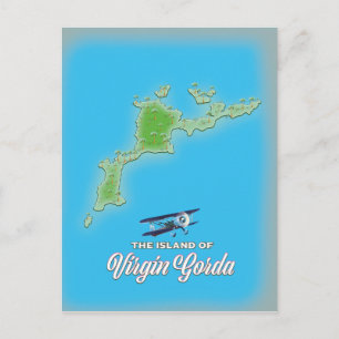 Virgin Gorda Karta Vykort