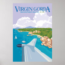 Virgin Gorda Poster (Lila)