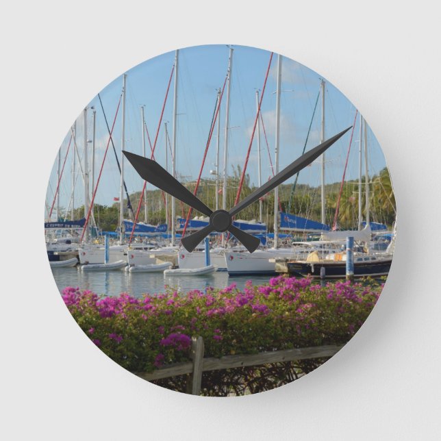 Virgin Gorda Yacht Harbour Rund Klocka (Framsida)