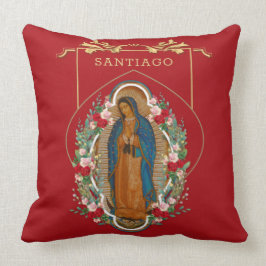 Virgin Guadalupe Catholie Religiösa Ro Kudde