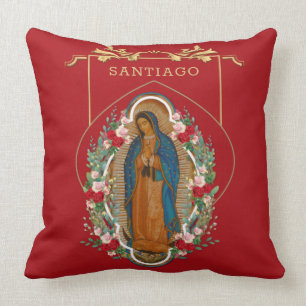 Virgin Guadalupe Catholie Religiösa Ro Kudde