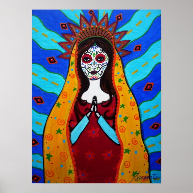 VIRGIN GUADALUPE DIA DE LOS MUERTOS POSTER (Framsidan)