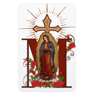 Virgin Guadalupe katolsk Religiösa Marian Kor Magnet
