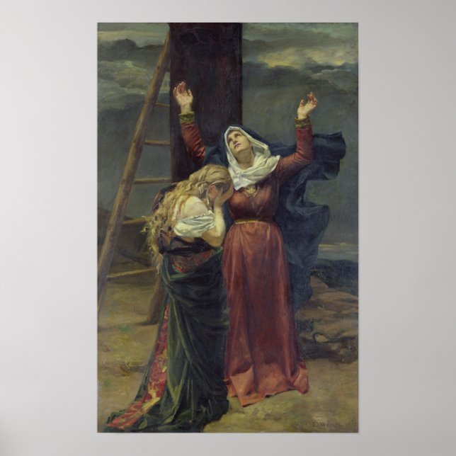 Virgin i Kor vid foten Poster (Framsidan)