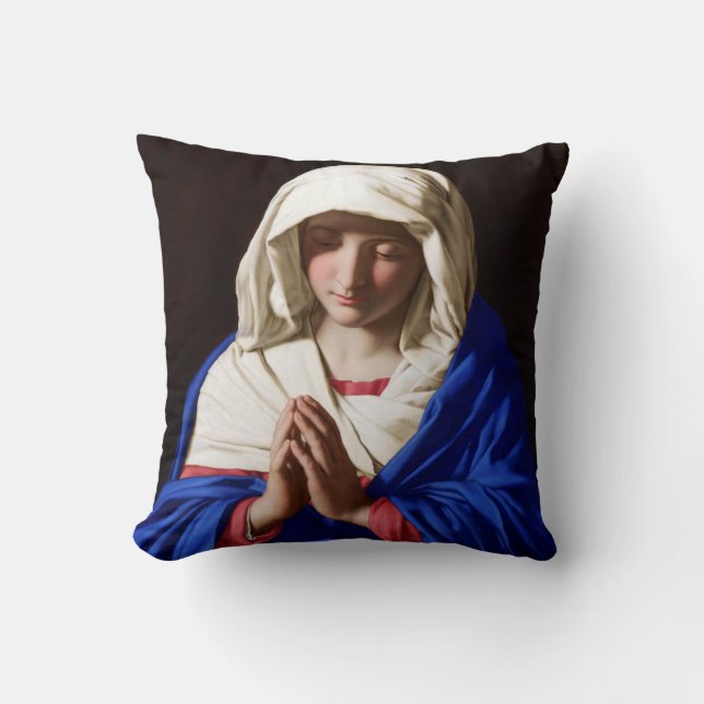 Virgin i Prayer, Sassoferrato Kudde (Framsida)