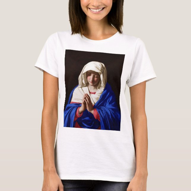 Virgin i Prayer, Sassoferrato T Shirt (Framsida)