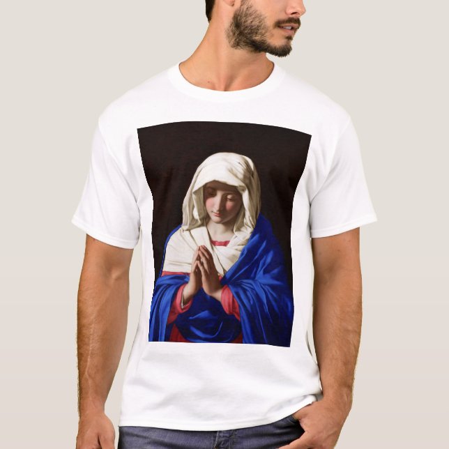 Virgin i Prayer, Sassoferrato T Shirt (Framsida)