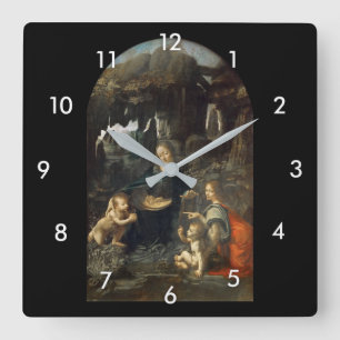 Virgin i Sten, Leonardo da Vinci Fyrkantig Klocka
