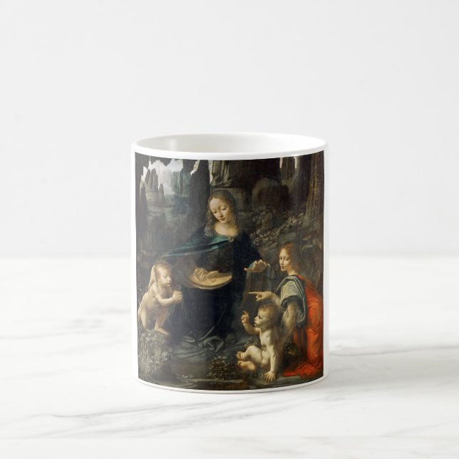 Virgin i Sten, Leonardo da Vinci Kaffemugg (Center)