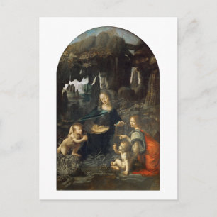 Virgin i Sten, Leonardo da Vinci Vykort