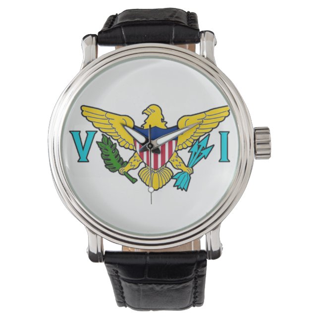 Virgin Island Flagga Watch Armbandsur (Framsida)