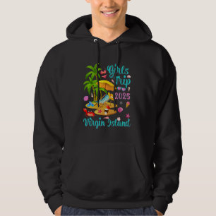 Virgin Island Summer Vacation Girls Resa 2025 Hoodie