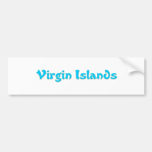 Virgin Islands Bildekal (Framsidan)