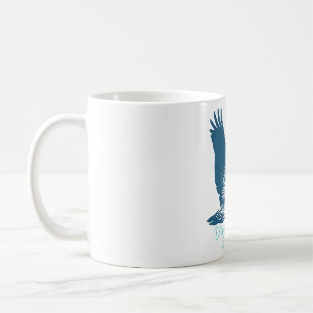 Virgin Islands brown pelican Kaffemugg (Vänster)