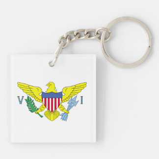 Virgin Islands Flagga Acrylic Keychain
