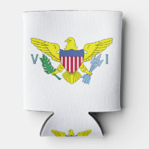 Virgin Islands Flagga Can Cooler