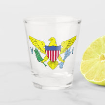 Virgin Islands Flagga Shot Glass