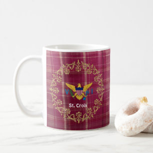 Virgin Islands Flagga St. Croix Madras Play Kaffemugg