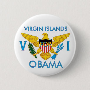 VIRGIN ISLANDS FÖR OBAMA knäppas Knapp