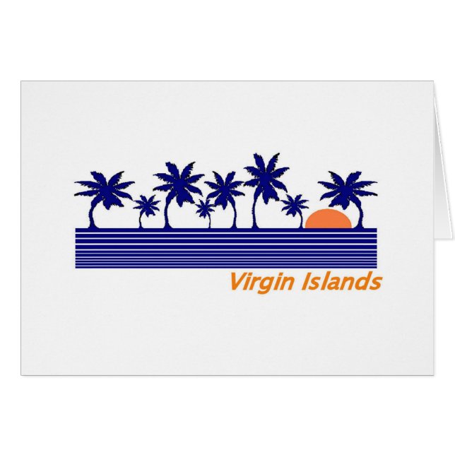 Virgin Islands Hälsningskort (Framsidan Horizontal)