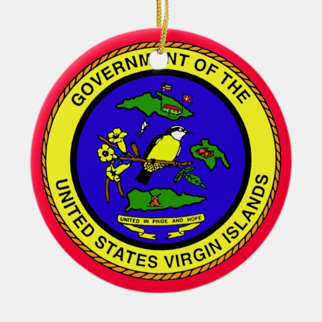 Virgin Islands * julprydnad Julgransprydnad Keramik (Framsidan)