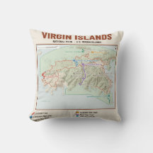 Virgin Islands National Park Trail Karta Kudde
