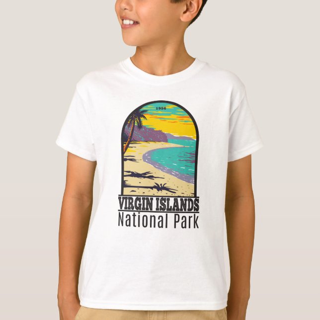 Virgin Islands National Park Trunk Bay Beach T-Shi T Shirt (Framsida)
