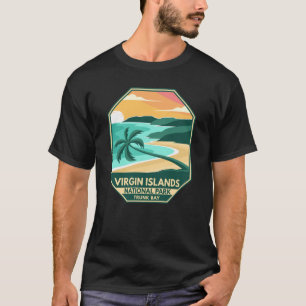 Virgin Islands nationalpark Minimal Retro Emblem T Shirt