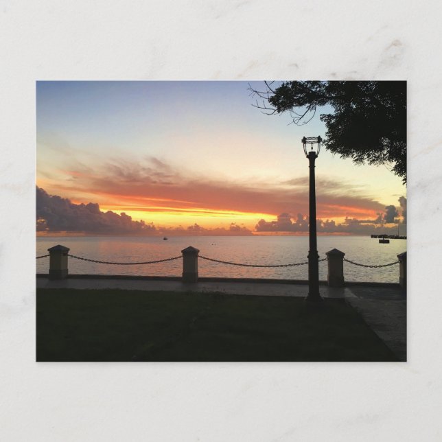 Virgin Islands Sunset St. Croix USVI Vykort (Framsida)