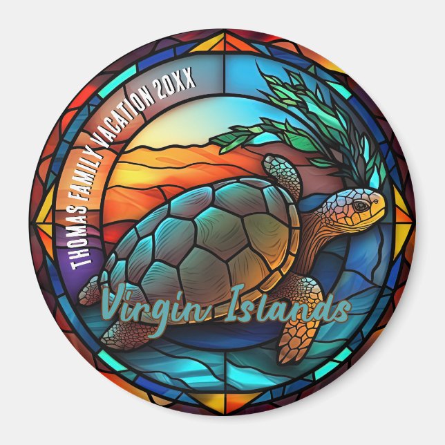 Virgin Islands Vacation Souvenir  Magnet (Framsidan)