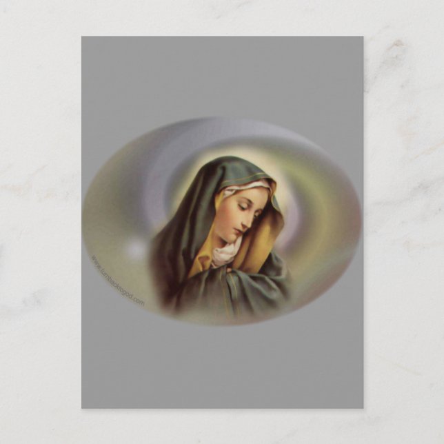 Virgin Mary 2 Vykort (Framsida)