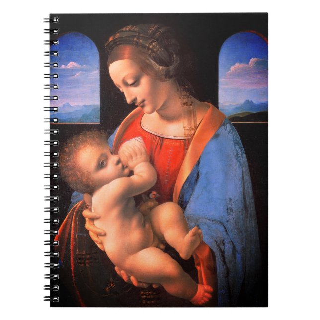 Virgin Mary ammar Kristus Child-324 Anteckningsbok (Framsidan)
