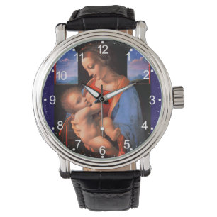 Virgin Mary ammar Kristus Child-324 Armbandsur