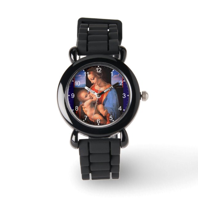Virgin Mary ammar Kristus Child-324 Armbandsur (Framsida)