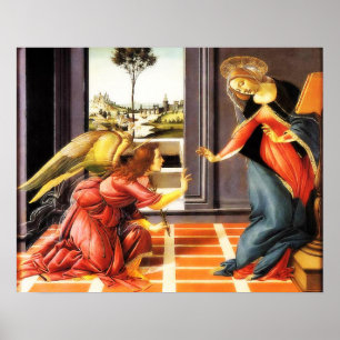 Virgin Mary Angel Gabriel Poster