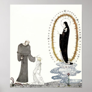 Virgin Mary återvänder till den unga drottningens Poster