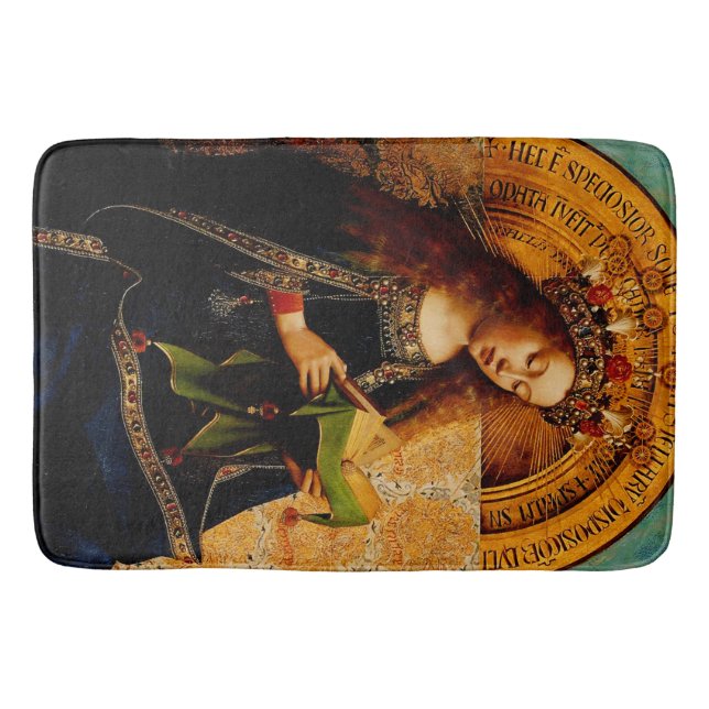 Virgin Mary av Jan van Eyck Badrumsmatta (Framsidan)